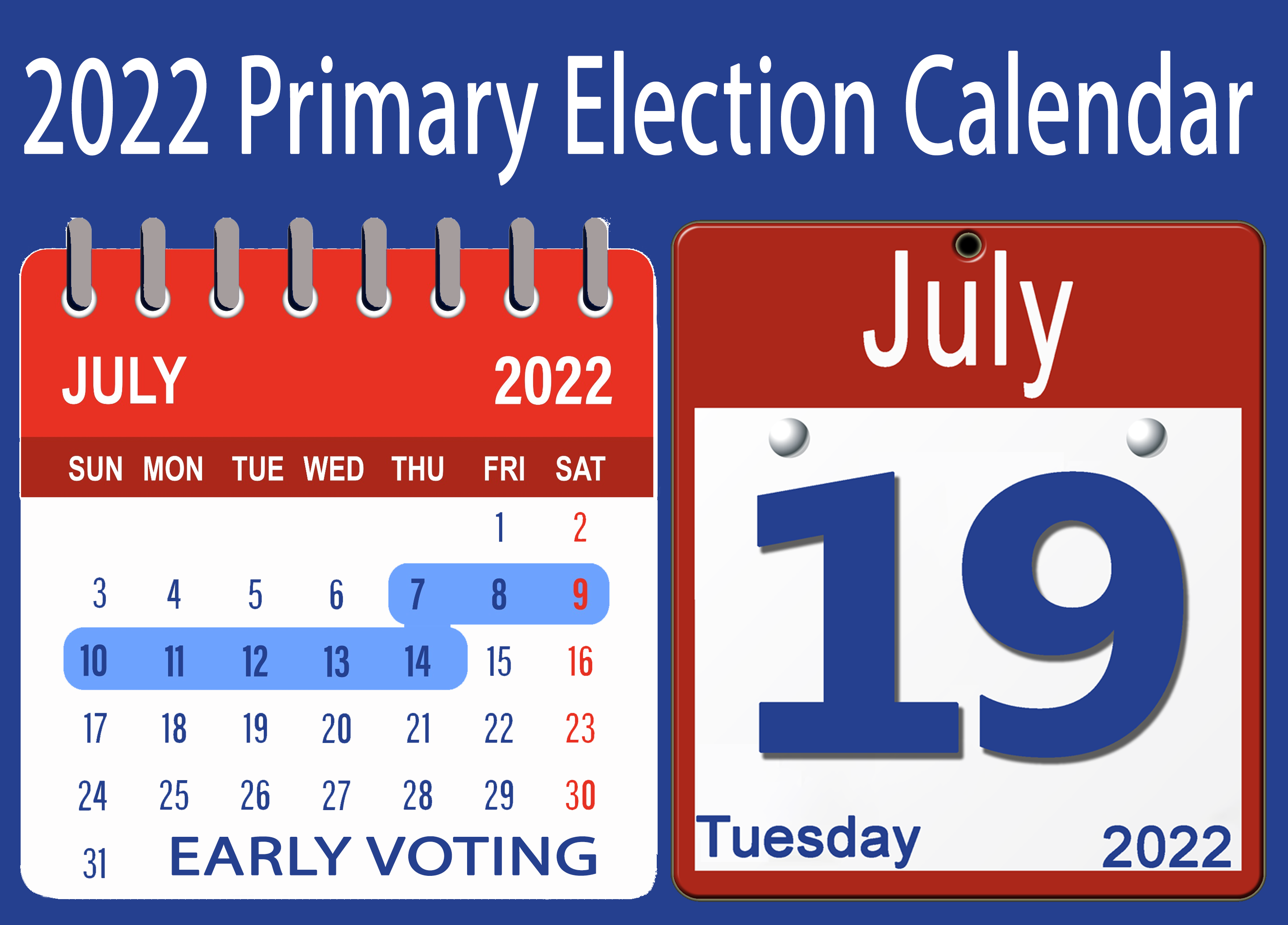 2022 Primary calendar